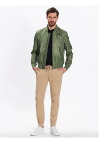 Duer Joggery No Sweat MJNS1100 Khaki Slim Fit. Kolor: brązowy. Materiał: bawełna