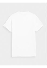 4f - 4F T-Shirt 4FSS23TTSHM311 Biały Regular Fit. Kolor: biały. Materiał: bawełna #4