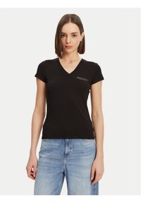 Armani Exchange T-Shirt 8NYT81 YJG3Z 52AK Czarny Regular Fit. Kolor: czarny. Materiał: bawełna