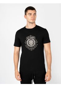 Les Hommes T-Shirt "Luxury Logo" | LBT1027700E | Mężczyzna | Czarny. Okazja: na co dzień. Kolor: czarny. Materiał: elastan, bawełna. Styl: casual #4