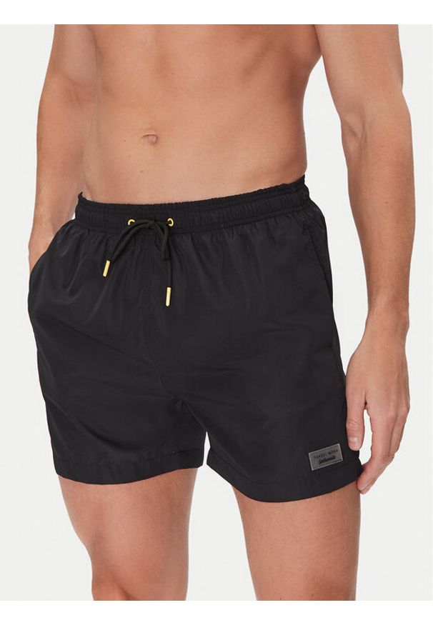 YSABEL MORA Szorty kąpielowe 90372 Czarny Regular Fit. Kolor: czarny. Materiał: syntetyk