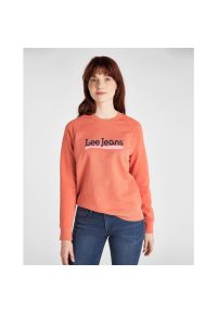 Lee - DAMSKA BLUZA LEE CREW SWEATSHIRT PAPRIKA L53KBRNI