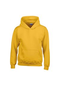 GILDAN - Sweatshirt bluza dziecięca z kapturem Gildan Heavy Blend ®. Typ kołnierza: kaptur. Kolor: żółty #1