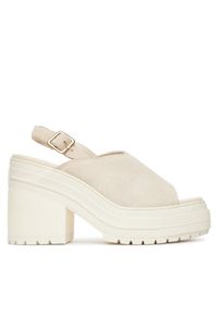 Converse Sandały Chuck 70 De Luxe Heel Mule A15070C Écru. Materiał: skóra, zamsz