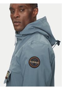Napapijri Kurtka anorak Rainforest M Sum 3 NP0A4G7DG1Y1 Niebieski Regular Fit. Kolor: niebieski. Materiał: syntetyk