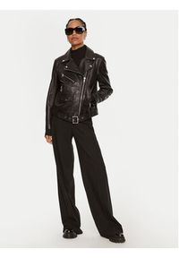 BOSS - Boss Kurtka skórzana Safiyana 50518257 Czarny Oversize. Kolor: czarny. Materiał: skóra #7