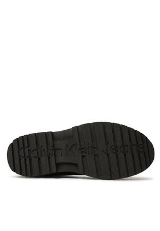 Calvin Klein Jeans Trzewiki Chunky Combat Laceup Boot Rub YW0YW01066 Czarny. Kolor: czarny. Materiał: skóra, nubuk
