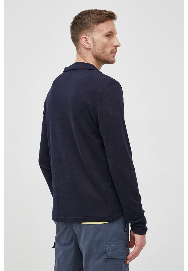 TOMMY HILFIGER - Tommy Hilfiger bluza męska kolor granatowy z nadrukiem. Kolor: niebieski. Materiał: bawełna. Długość: krótkie. Wzór: nadruk