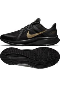 Buty do biegania Nike Quest 4 M DA1105 010 czarne. Kolor: czarny. Materiał: guma. Szerokość cholewki: normalna. Sezon: jesień #1