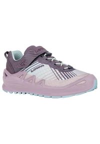 Buty do chodzenia dla dzieci Lowa Merger Gtx. Kolor: fioletowy. Materiał: syntetyk, materiał. Szerokość cholewki: normalna. Sport: turystyka piesza