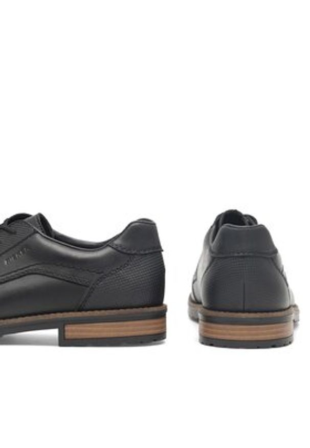 Rieker Półbuty 14603-00 Czarny. Kolor: czarny. Materiał: skóra