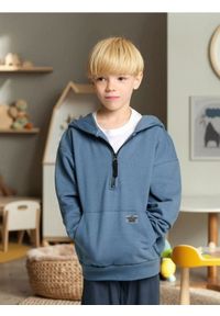 Sinsay - Bluza hoodie z zapięciem na zamek - szary. Kolor: szary