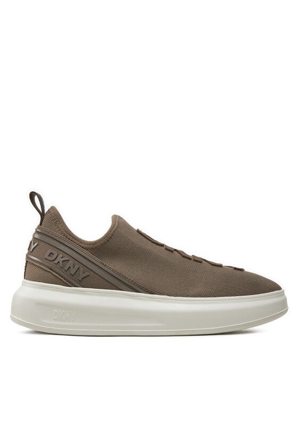 DKNY Sneakersy Jonas K4403462 Brązowy. Kolor: brązowy. Materiał: materiał