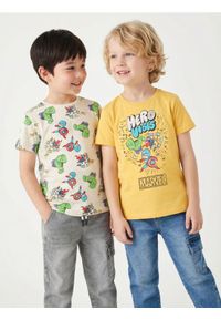 Sinsay - Koszulki 2 pack Marvel - wielobarwny. Wzór: motyw z bajki #1