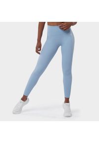 SIROKO - Legginsy sportowe ze średnim stanem Fitness Siroko Shine. Kolor: niebieski. Materiał: nylon. Sport: fitness