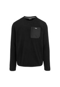 Regatta - Bluza Męska Dekolt W Szpic Frankie. Kolor: czarny. Sezon: zima. Styl: sportowy. Sport: turystyka piesza #1