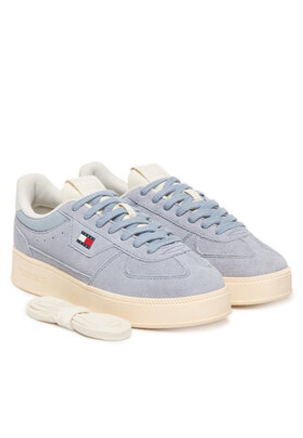 TOMMY HILFIGER - Tommy Hilfiger Sneakersy The Greenwich Edge Max Suede EN0EN02989 Niebieski. Kolor: niebieski. Materiał: skóra, zamsz