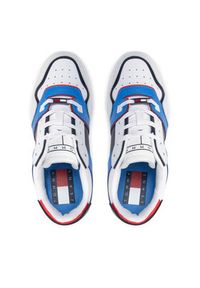 Tommy Jeans Sneakersy Archive Basket EM0EM01016 Biały. Kolor: biały. Materiał: skóra