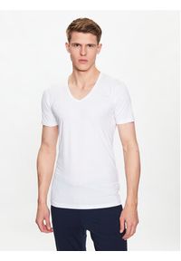 Seidensticker Komplet 2 t-shirtów 12.200014 Biały Slim Fit. Kolor: biały. Materiał: wiskoza #5