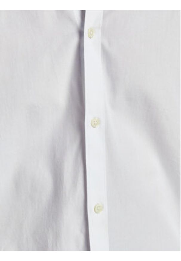 Jack & Jones Koszula 12201905 Biały Slim Fit. Kolor: biały. Materiał: bawełna