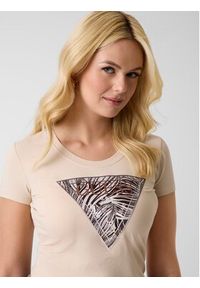 Guess T-Shirt 182454 Beżowy Classic Fit. Kolor: beżowy #4