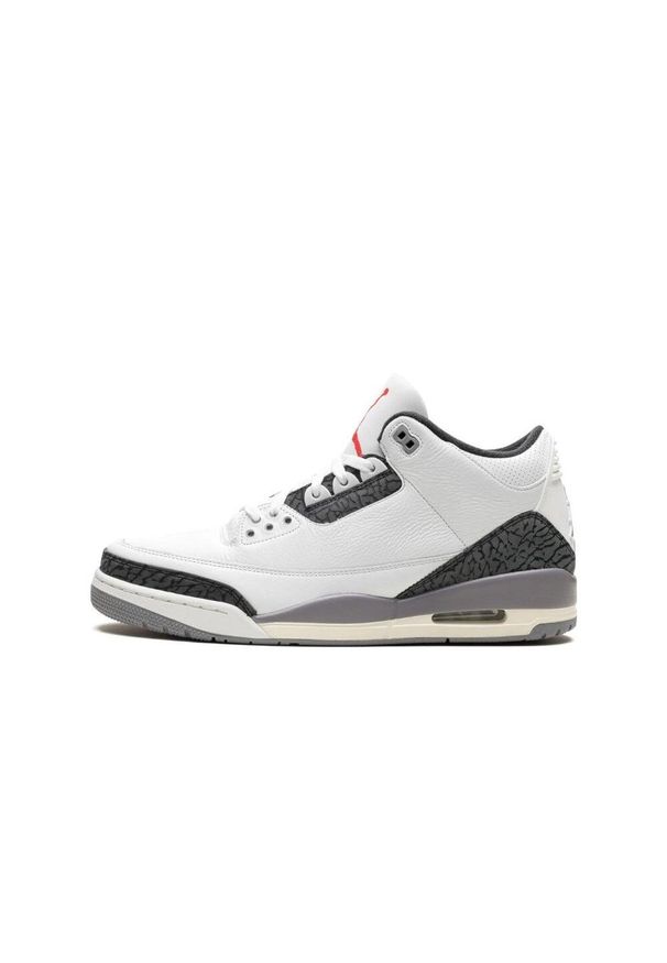 Buty do chodzenia dla dorosłych Air Jordan 3 Retro Cement Grey. Kolor: biały. Sport: turystyka piesza