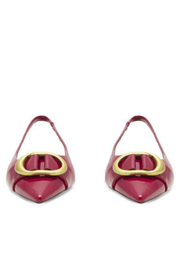 Nine West Baleriny WFA2551-1 Czerwony. Kolor: czerwony. Materiał: skóra