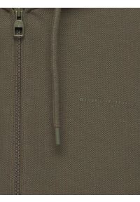 Big-Star - Bluza męska rozpinana z kapturem khaki Wladorh 303. Typ kołnierza: kaptur. Kolor: zielony. Materiał: dzianina, materiał. Wzór: nadruk, ze splotem #2