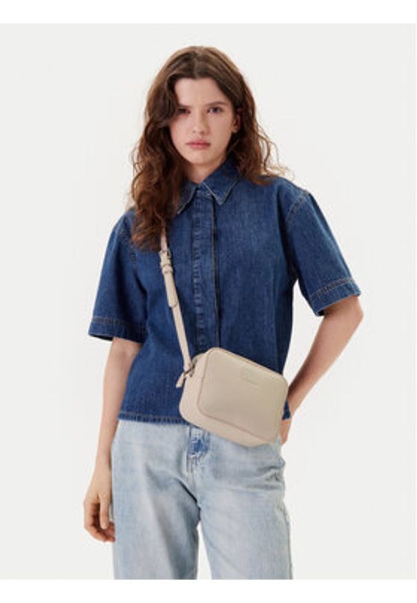 Tommy Jeans Torebka Tjw Ess Must Camera Bag AW0AW16964 Beżowy. Kolor: beżowy. Materiał: skórzane