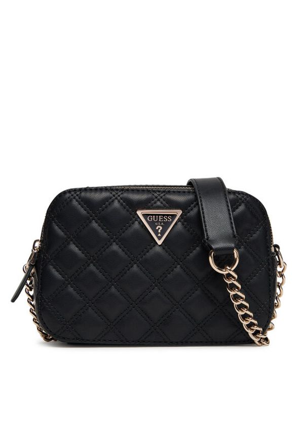 Guess Torebka Giully II HWQG96 73140 Czarny. Kolor: czarny. Materiał: skórzane