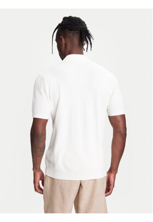 United Colors of Benetton - United Colors Of Benetton Polo 1198U301H Beżowy Regular Fit. Typ kołnierza: polo. Kolor: beżowy. Materiał: bawełna