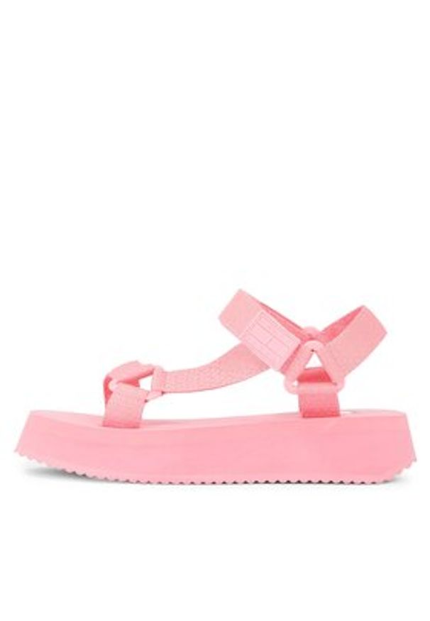 Tommy Jeans Sandały Tjw Eva Sandal EN0EN02466 Różowy. Kolor: różowy. Materiał: materiał