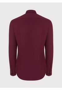 Pako Lorente - PAKO LORENTE – Bordowa gładka koszula męska. Okazja: na wesele, na ślub cywilny. Kolor: czerwony, niebieski, zielony. Materiał: bawełna, elastan. Długość: długie. Wzór: gładki. Styl: elegancki #2