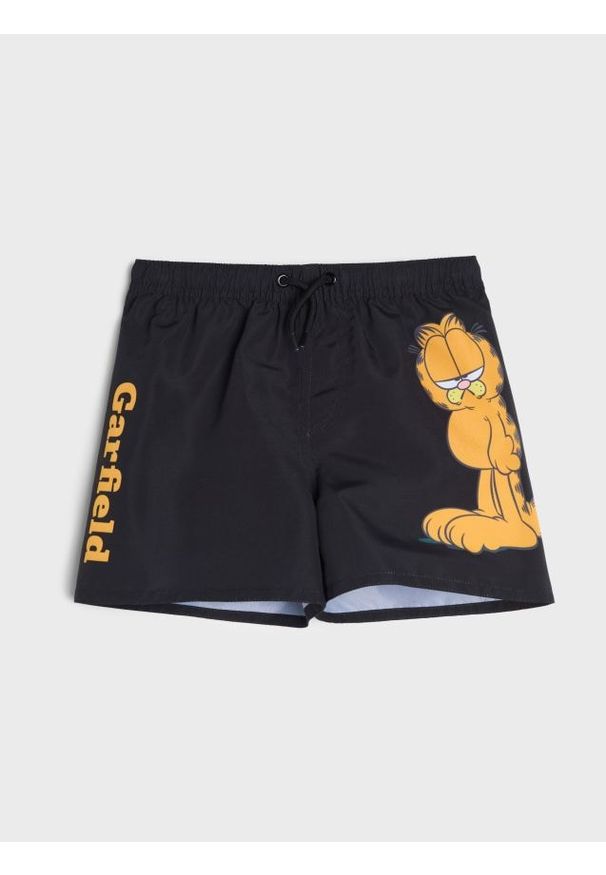 Sinsay - Szorty kąpielowe Garfield - czarny. Kolor: czarny