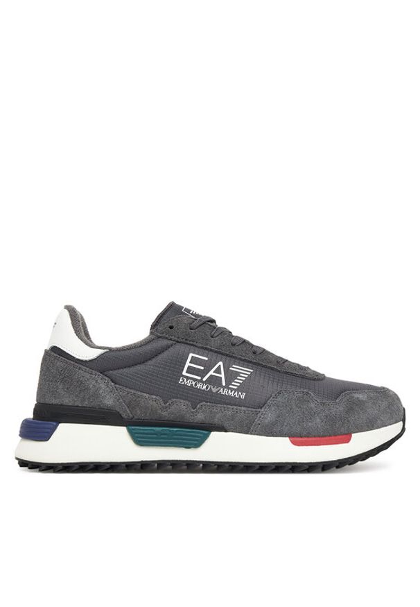 EA7 Emporio Armani Sneakersy 7X000380 AF19175 MZ227 Czarny. Kolor: czarny. Materiał: materiał