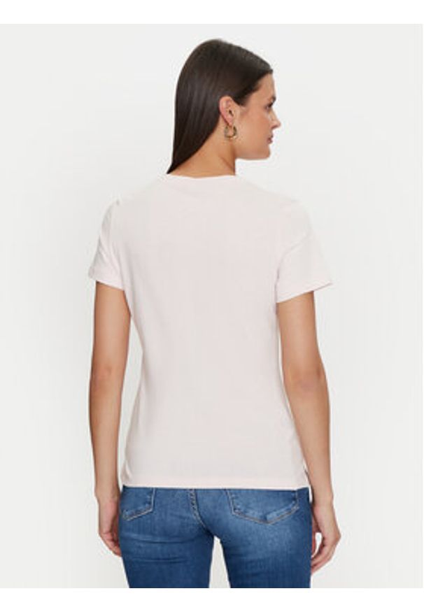Guess T-Shirt Icon W4YI32 I3Z14 Różowy Regular Fit. Kolor: różowy. Materiał: bawełna