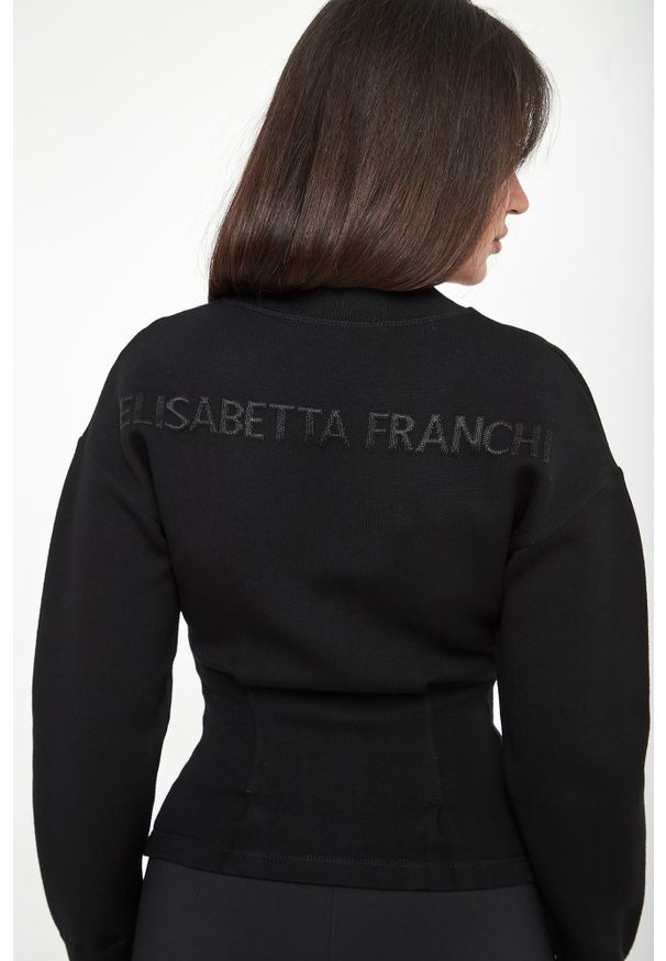 Elisabetta Franchi - Kardigan damski z wiskozy ELISABETTA FRANCHI. Materiał: wiskoza
