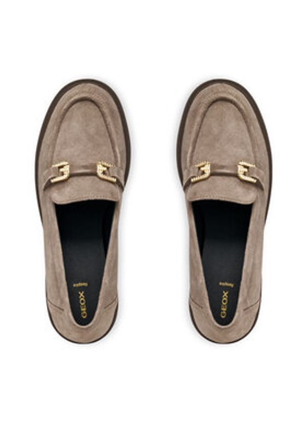 Geox Półbuty D Miereille D563VB 00022 C6029 Brązowy. Kolor: brązowy. Materiał: zamsz, skóra