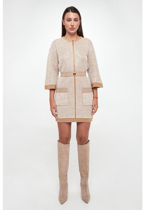 Elisabetta Franchi - Sukienka cekinowa mini ELISABETTA FRANCHI. Długość: mini
