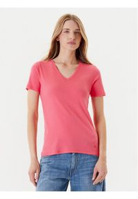 United Colors of Benetton - United Colors Of Benetton T-Shirt 3GA2E4230 Różowy Regular Fit. Kolor: różowy. Materiał: bawełna