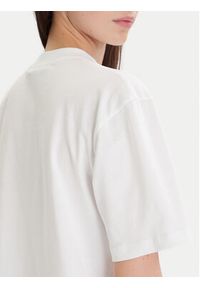 Karl Lagerfeld - KARL LAGERFELD T-Shirt A1W17013 Biały Regular Fit. Typ kołnierza: dekolt w karo. Kolor: biały. Materiał: bawełna #3