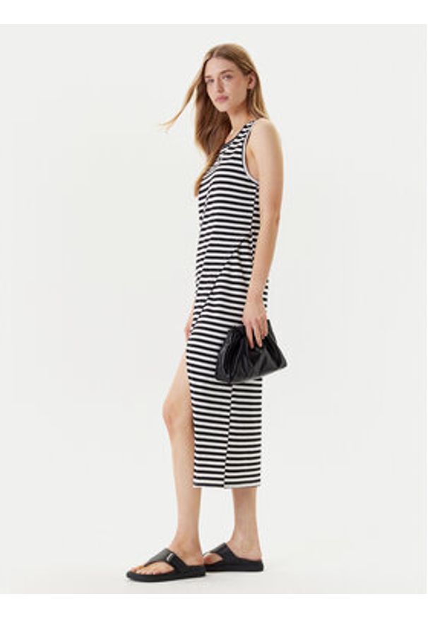 United Colors of Benetton - United Colors Of Benetton Sukienka letnia 3W0C5V02F Czarny Regular Fit. Kolor: czarny. Materiał: bawełna. Sezon: lato