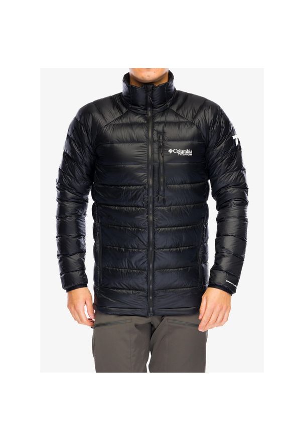 columbia - Kurtka puchowa męska Columbia Arctic Crest Down Jacket. Kolor: czarny. Materiał: puch. Sport: turystyka piesza