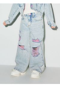 Reserved - Spodnie jeansowe z przetarciami - niebieski. Kolor: niebieski #1
