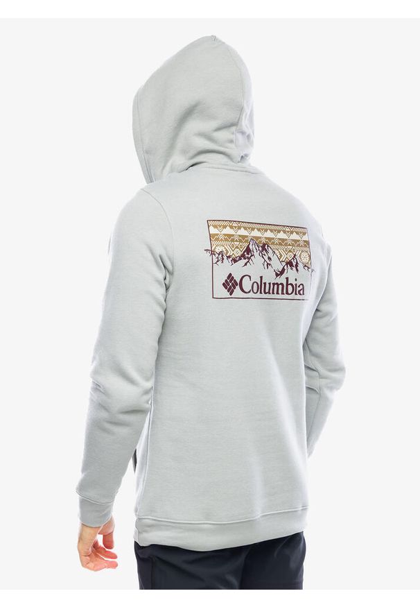 columbia - Bluza z kapturem męska Columbia Trek Graphic Hoodie. Typ kołnierza: kaptur. Kolor: szary