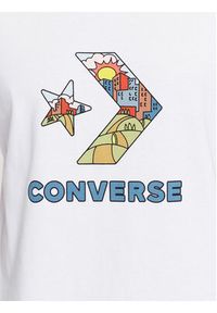 Converse T-Shirt Star Chevron Block Infill Ss Tee 10025280-A02 Biały Regular Fit. Kolor: biały. Materiał: bawełna #3