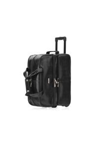 Ochnik - Torba podróżna. Kolor: czarny. Materiał: skóra #4