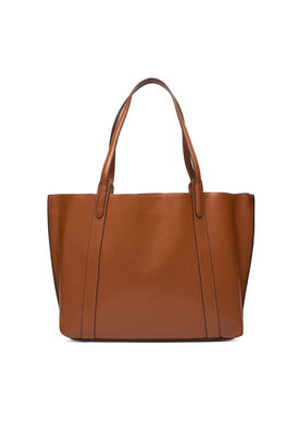 Pepe Jeans Torebka Audrey Limited PL031663 Brązowy. Kolor: brązowy. Materiał: skórzane