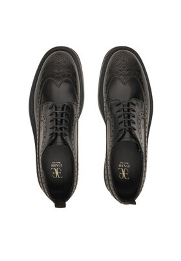 Fabi Półbuty FU1250 Czarny. Kolor: czarny. Materiał: skóra, lakier