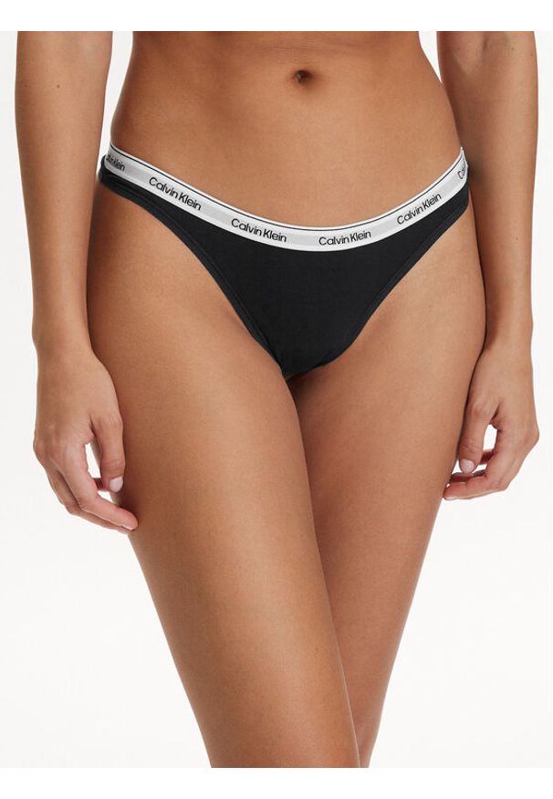 Calvin Klein Underwear Komplet stringów LV00QD5221 Kolorowy. Materiał: bawełna. Wzór: kolorowy